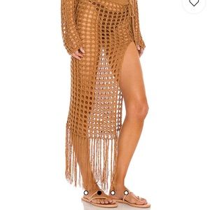 Lovers and Friends Stellar Skirt Tan NWT